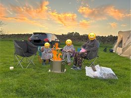 Sunset and fire - love it