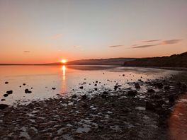 Sunset over the lagoon
