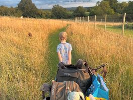 Beautiful meadows and a useful trolley
