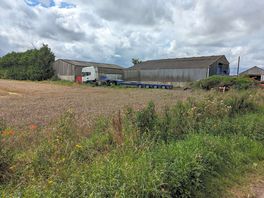 Lorry yard beside area