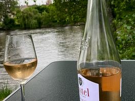We enjoyed a glass of wine or two at our campsite