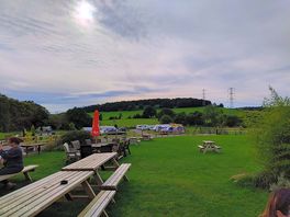 View from beer garden