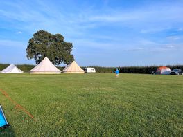 Glamping side of the field