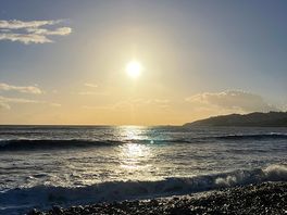 Charmouth beach by day