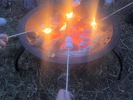 We love a camp fire in the evening
