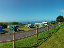 Panoramic view from pitch