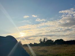 Campsite at sunset