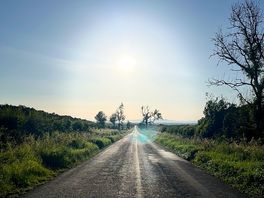 Road by the place.