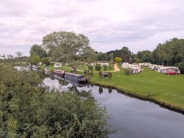 Campsite from bridge