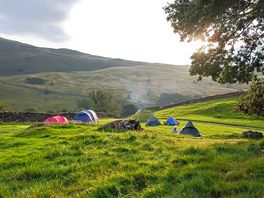 Sunrise overlooking the lower part of the site.
