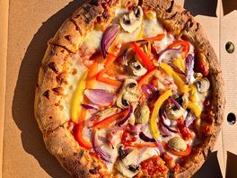 The pizza was amazing!