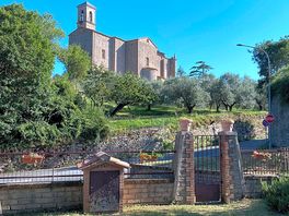 Church which can be seen from the campsite