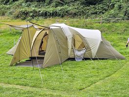 All set up and plenty of space per pitch