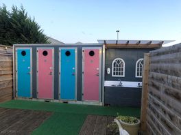 Main toilets out doors