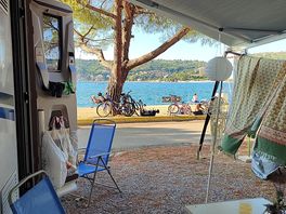 Camperplek en uitzicht