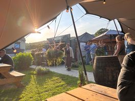 View from outdoor pub area