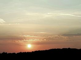 Sunset at higher mossley.