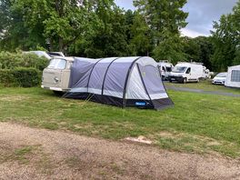That whole grass area was our pitch
