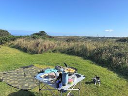 View from one of the quiet pitches.