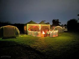 Camp at night