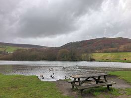 Lake on site, short walk to it.