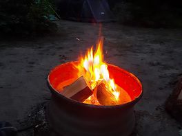 Fire pit provided and wood available to buy.