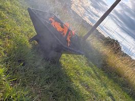 Fire pit that was there to borrow