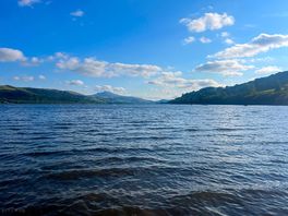 Lake bala from the car park, i had a go at sketching it.