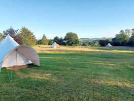 Space around the bell tents