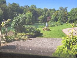View from our caravan window. bottom lake.