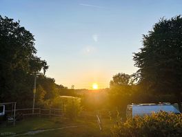 The sunset was lovely