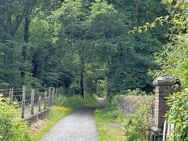Walk from the campsite into caernarfon