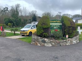 Campervan and awning set up
