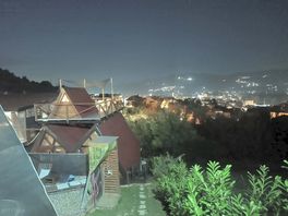 Wonderful night scenery from our bungalow.