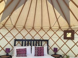 Inside the tent
