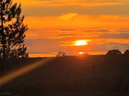 Sunset view from the site