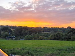 Sunset over the campsite
