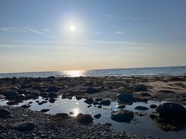 Beach accessed from site