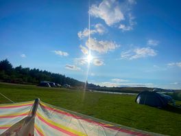 Beautiful sunshine over the lake