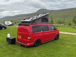 View from behind camper van pitch number 2