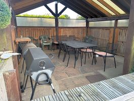 Inside bbq area