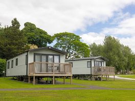 Gold static caravan