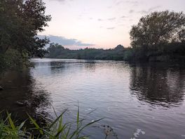 Down by the river, view upstream