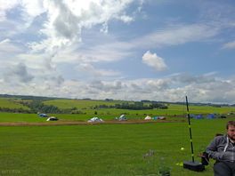 The view from our tent looking towards lathkil dale