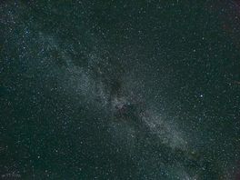 The view of the sky from the site when all the lights are off.