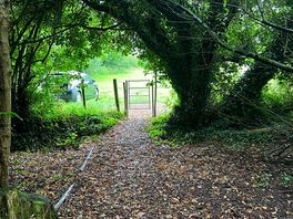 Gate to the campsite from just inside the gate.