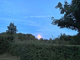Full moon over the site