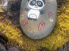 A lovely walk next to the camp sight had lots of positively painted rocks