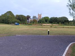 View across field.