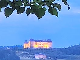 The chateau at night